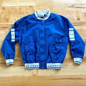 Vintage 80s Blue Bay Club Active Track Jacket - Size 10
